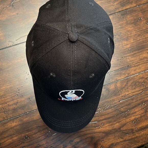 PROUD VETERAN HAT black hat w/ embroidered text & dog tags NWOT New adjustable - Picture 7 of 10